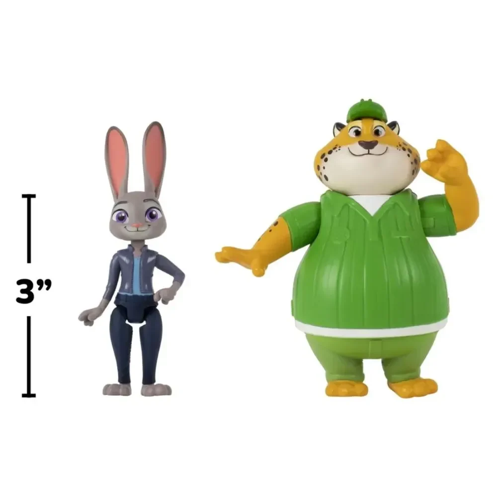 Pack X2 Figuras Zootopia 2 Judy Y Clawhauser 7Cm3