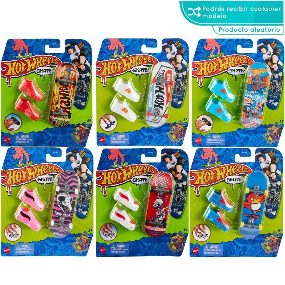Hot Wheels Patineta + tenis Surtido