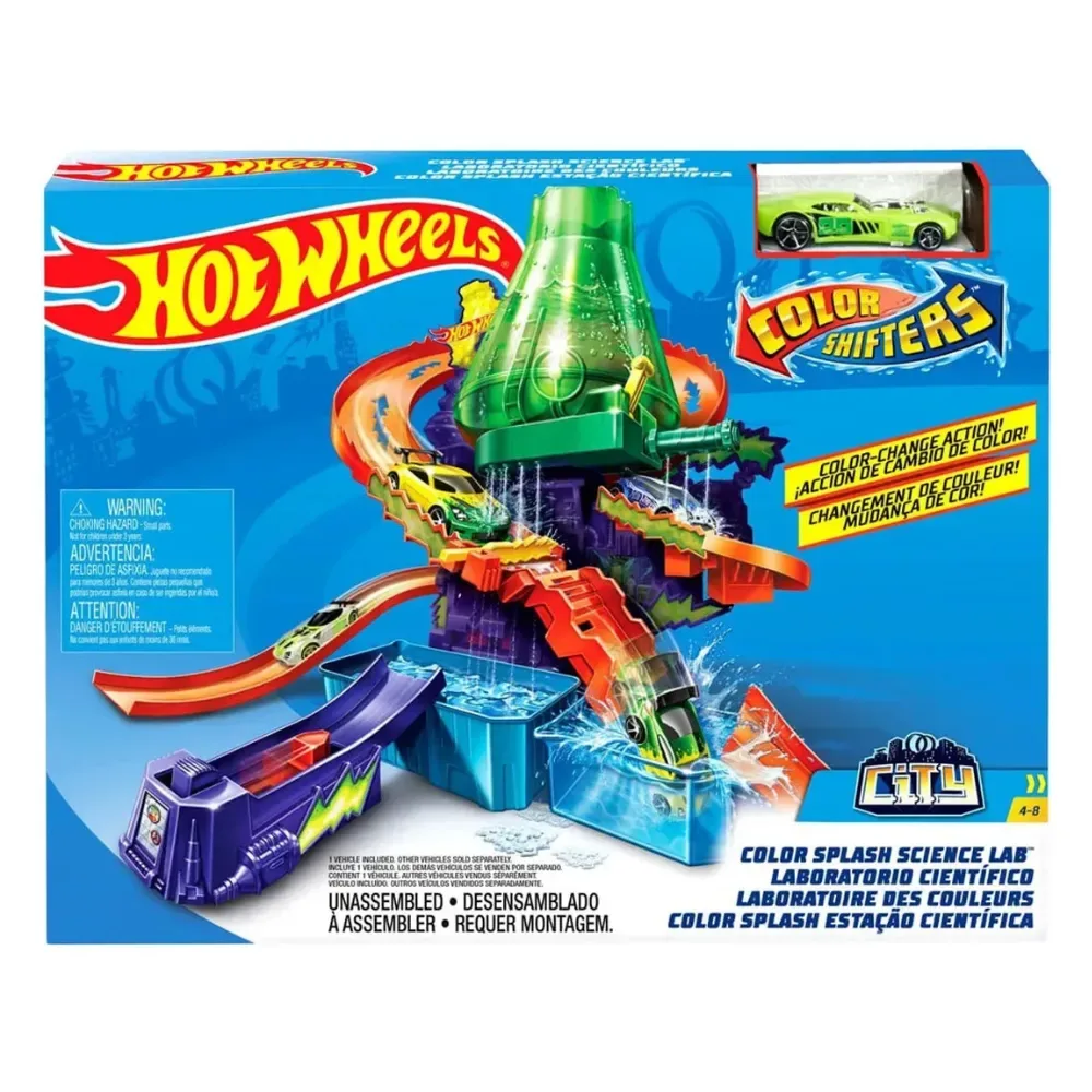 Pista de la estación científica Hot Wheels City - Mattel Ccp76