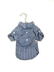 CAMISA TEJIDA CELESTE ALGODÓN