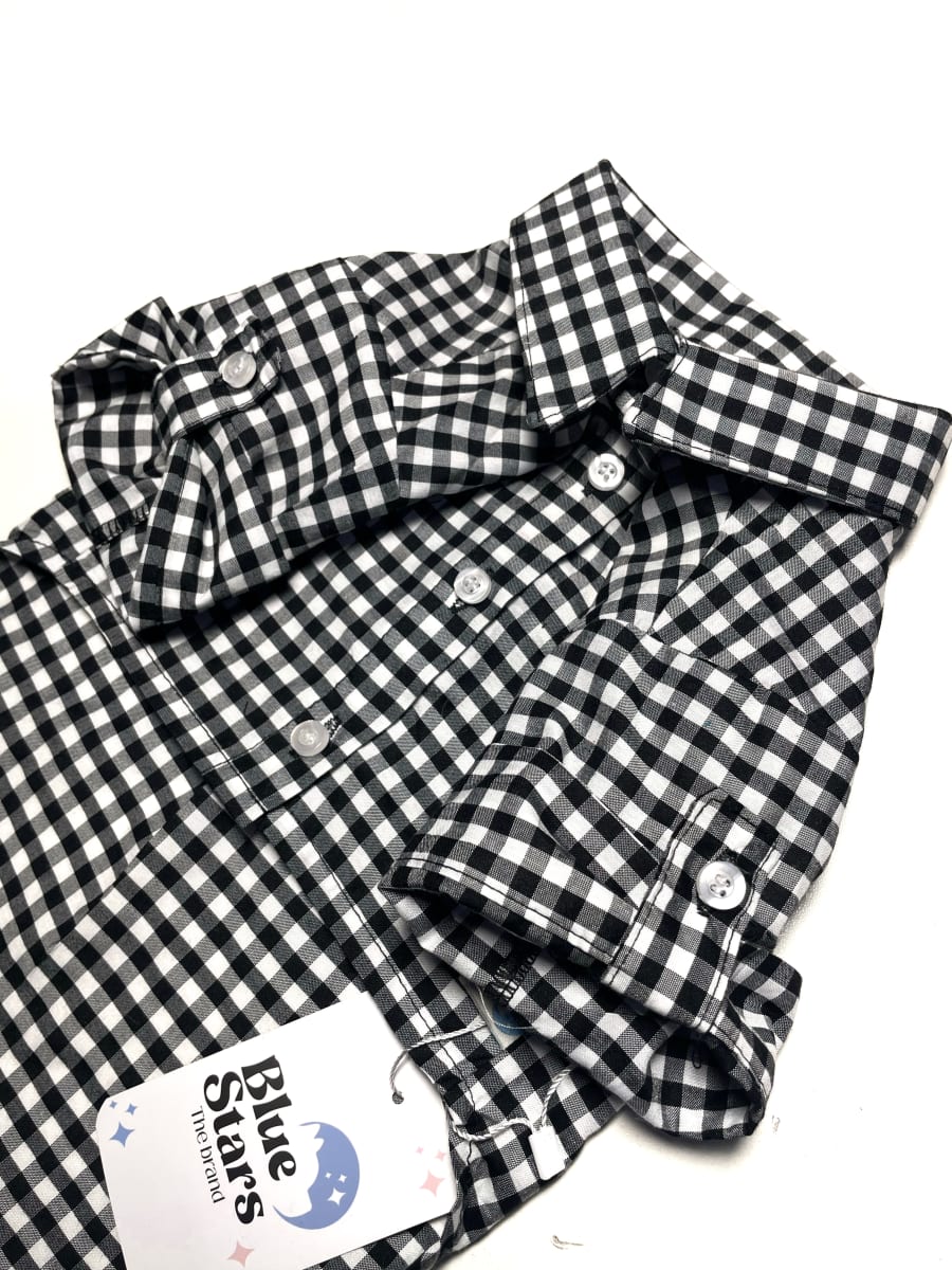 CAMISA VICHY NEGRO ALGODÓN2