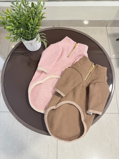 Sweater Waffle rosa2