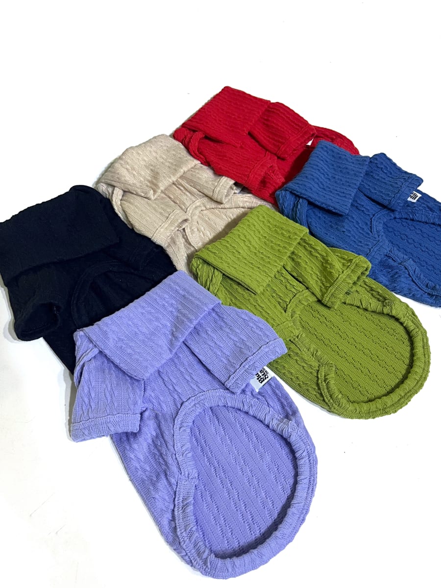 Sweater London Lavanda— Tejido Trenzado2