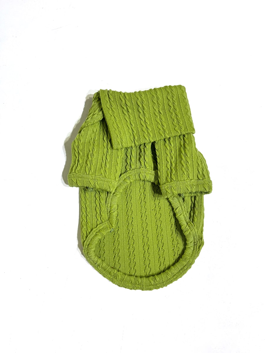 Sweater London Verde Pistacho— Tejido Trenzado1