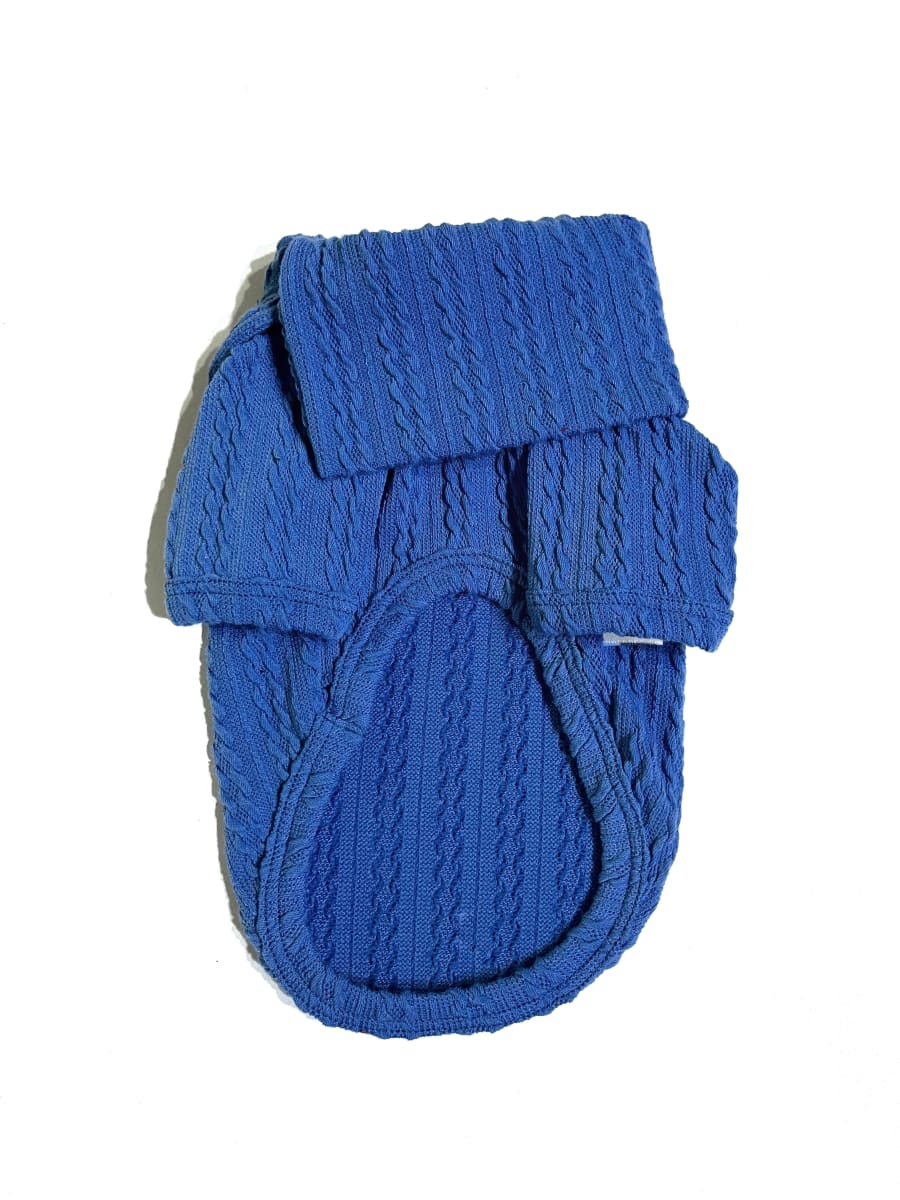 Sweater London Azul — Tejido Trenzado1