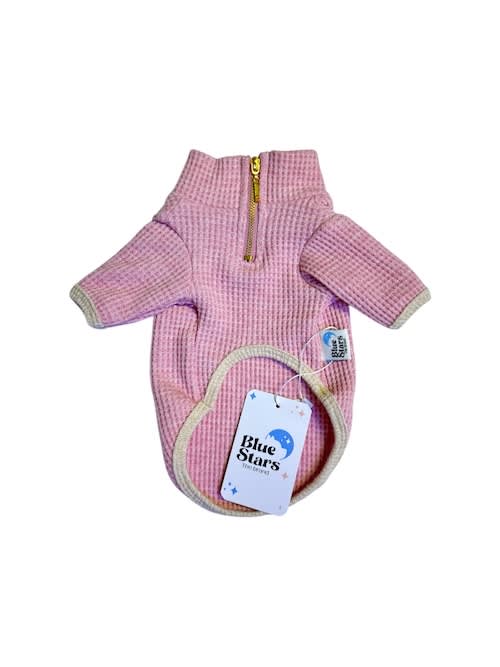 Sweater Waffle rosa1