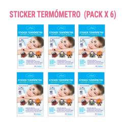 PACK STICKER TERMÓMETRO KIDS - 6 UN.