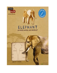ELEFANTE MODELO PARA ARMAR 3D MADERA