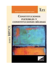CONSTITUCIONES FLEXIBLES Y CONSTITUCIONES RIGIDAS