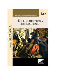 DE LOS DELITOS Y DE LAS PENAS