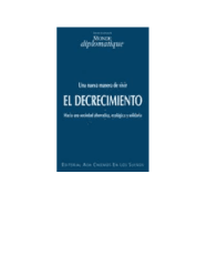EL DECRECIMIENTO