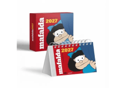 MAFALDA 2027 CALENDARIO DE ESCRITORIO ROJO CON CAJA