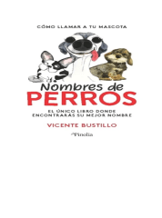 NOMBRES PERRO COMO LLAMAR A TU MASCOTA (VICENTE BUSTILLO)