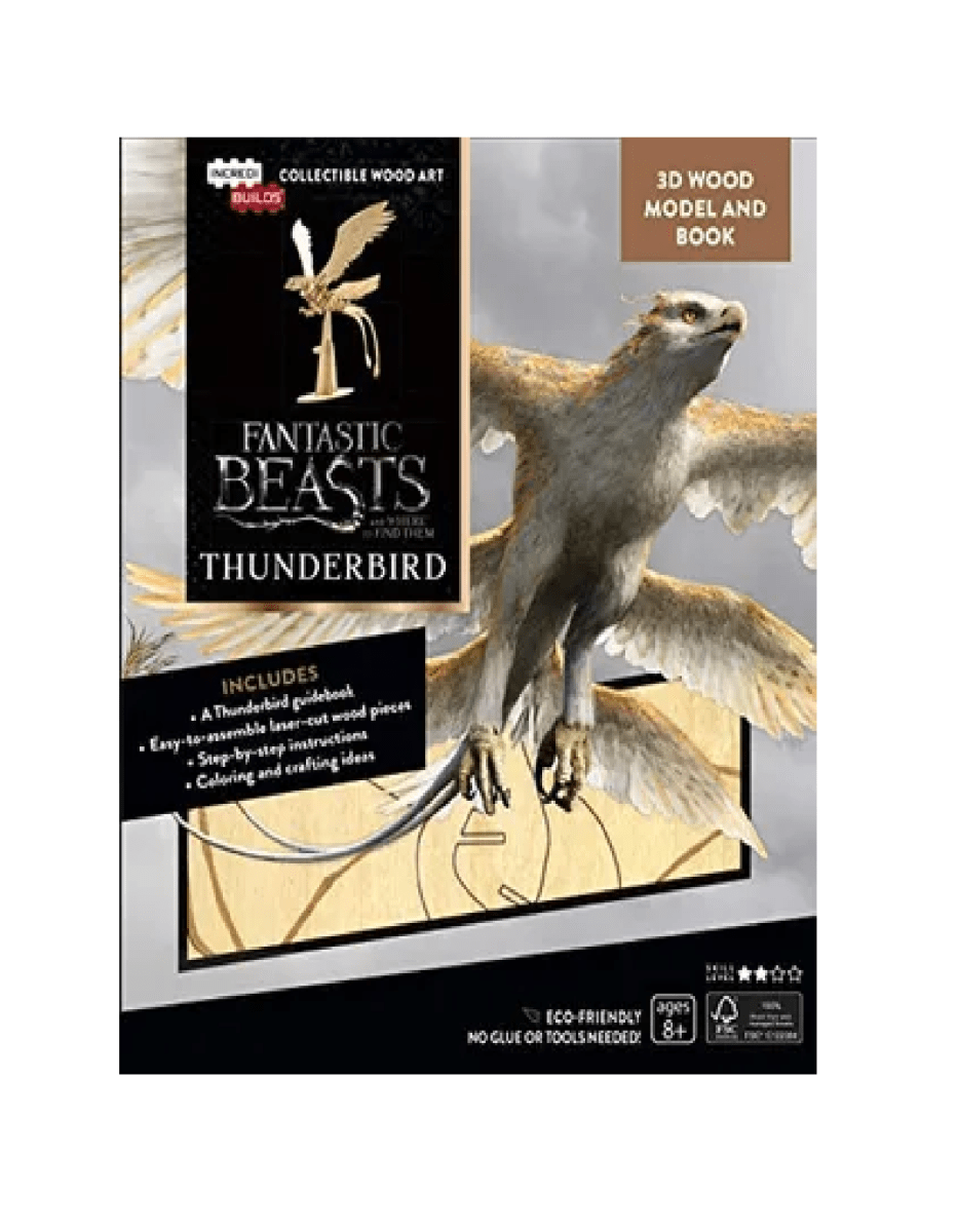 FANTASTIC BEASTS AND WHERE TO FIND THEM THUNDERBIRD MODELO PARA ARMAR 3D-MADERA1