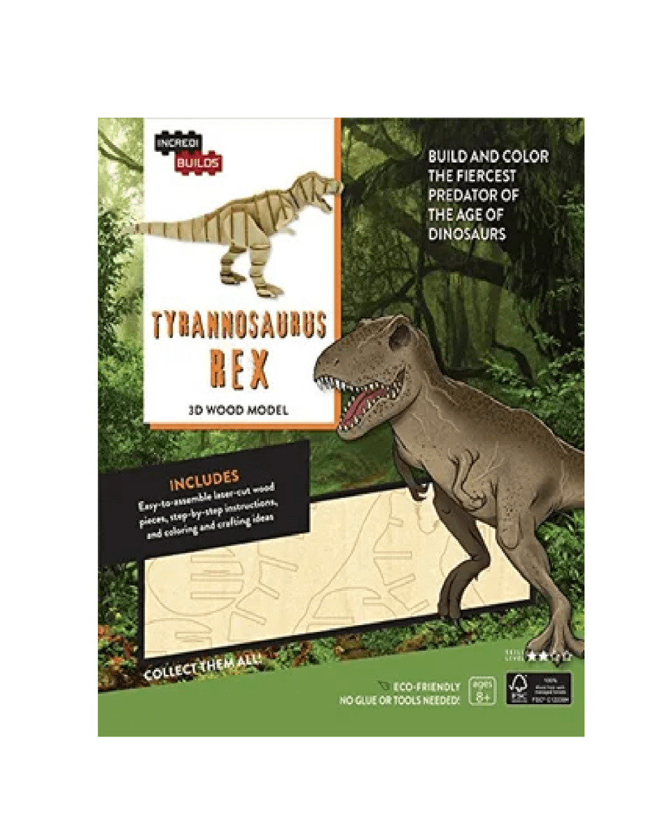 TYRANNOSAURUS REX  - MODELO PARA ARMAR 3D-MADERA1