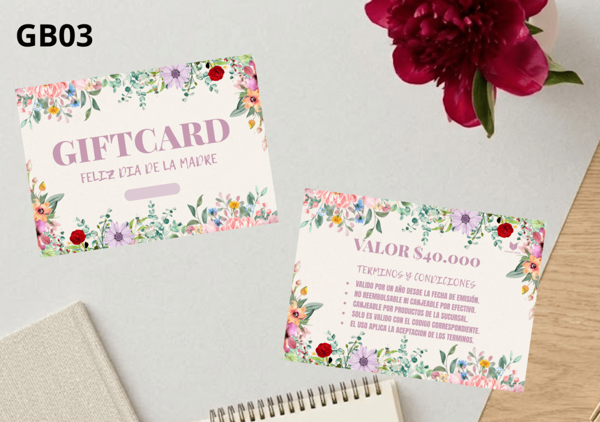GIFTCARD DE REGALO $40.000 PERSONALIZADO12