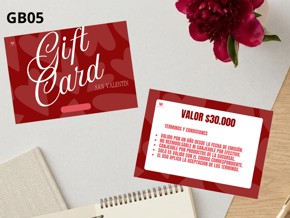 GIFTCARD DE REGALO $30.000 PERSONALIZADO10