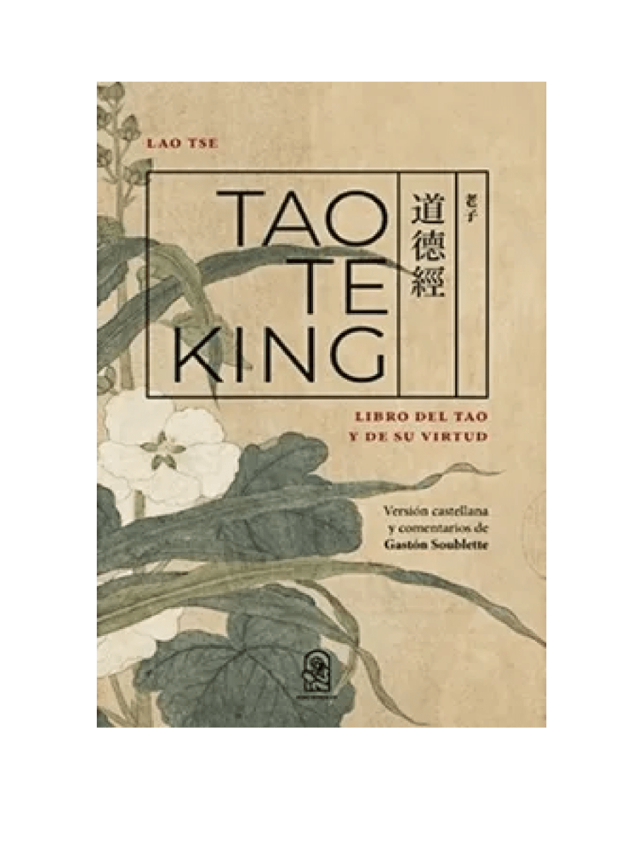 TAO TE KING LIBRO DEL TAO Y DE SU VIRTUD ( GASTON SOUBLETTE ) V21