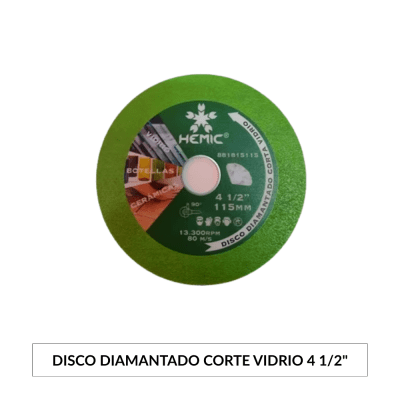 Disco Diamantado, corte de vidrio (cerámicos, porcelanatos, piedras sinterizadas)