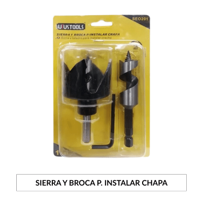 SIERRA Y BROCA P/INSTALAR CHAPA