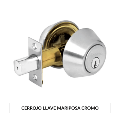 Cerrojo Llave Mariposa cromo