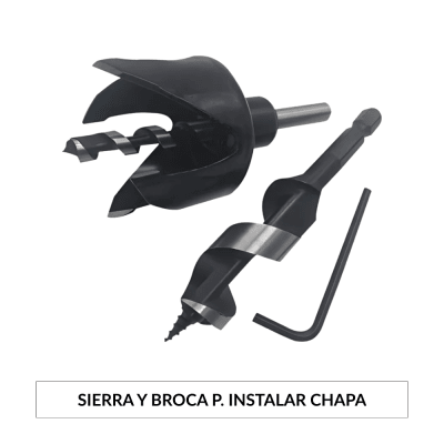 SIERRA Y BROCA P/INSTALAR CHAPA