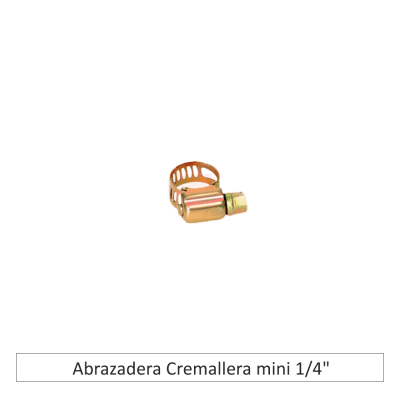 Abrazadera Cremallera mini 1/4