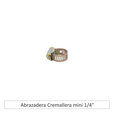 Abrazadera Cremallera mini 1/4
