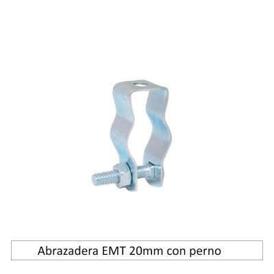 Abrazadera EMT 20mm con perno