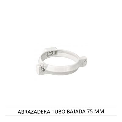 ABRAZADERA TUBO BAJADA 75 MM CANALETA