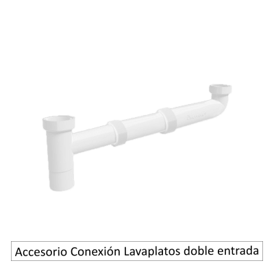 Accesorio Conexión Lavaplatos doble entrada