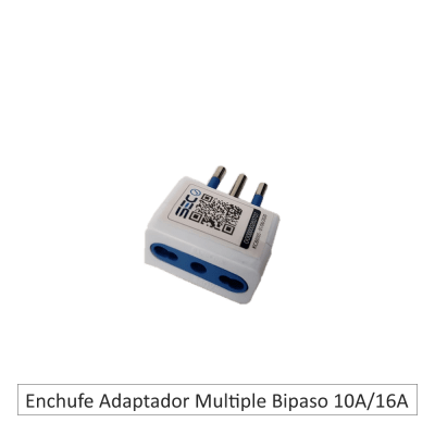 Enchufe Adaptador Multiple Bipaso 10A/16A