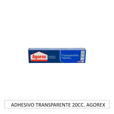 ADHESIVO TRANSPARENTE 20CC. EST AGOREX