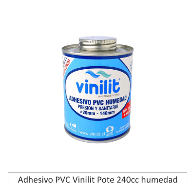 Adhesivo PVC Vinilit Pote 240cc humedad