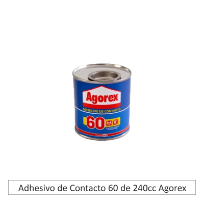 Adhesivo de Contacto 60 de 240cc Agorex (1/16 gl) 