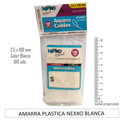 AMARRA PLASTICA NEXXO BLANCA