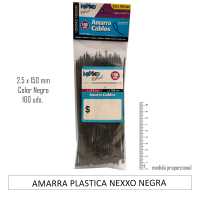AMARRA PLASTICA NEXXO NEGRA