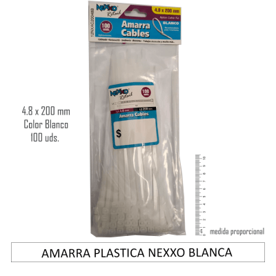 AMARRA PLASTICA NEXXO BLANCA