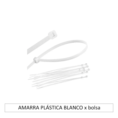 AMARRA PLÁSTICA BLANCO x bolsa
