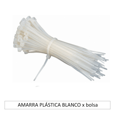 AMARRA PLÁSTICA BLANCO x bolsa
