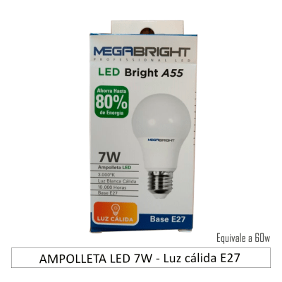 AMPOLLETA LED 7W