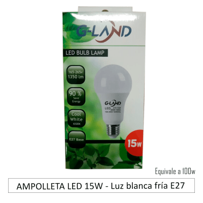 AMPOLLETA LED 15W