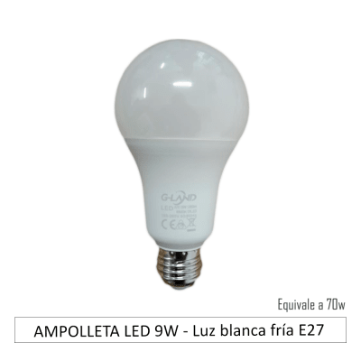 AMPOLLETA LED 9W