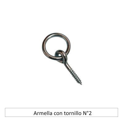Armella con tornillo nro 2