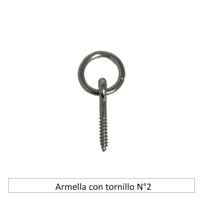 Armella con tornillo nro 2