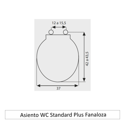 Asiento WC Standard Plus Fanaloza