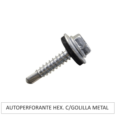 AUTOPERFORANTE HEX. C/GOLILLA METAL