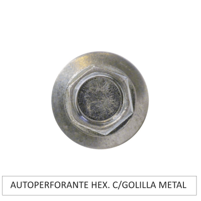 AUTOPERFORANTE HEX. C/GOLILLA METAL