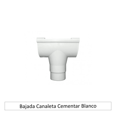 Bajada Canaleta Cementar Blanco