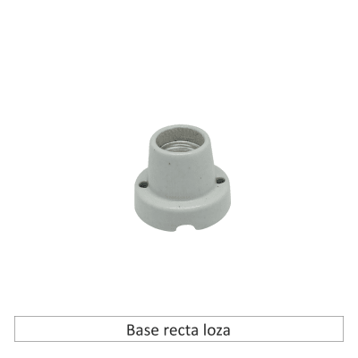 Base recta loza